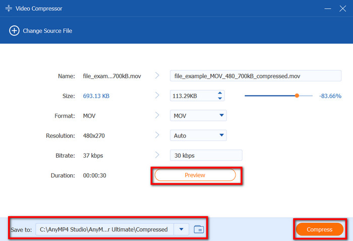 Video Converter Ultimate Preview Tallenna pakkaamiseen
