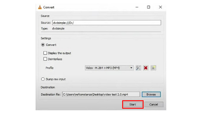 Vlc-montage ISO-start