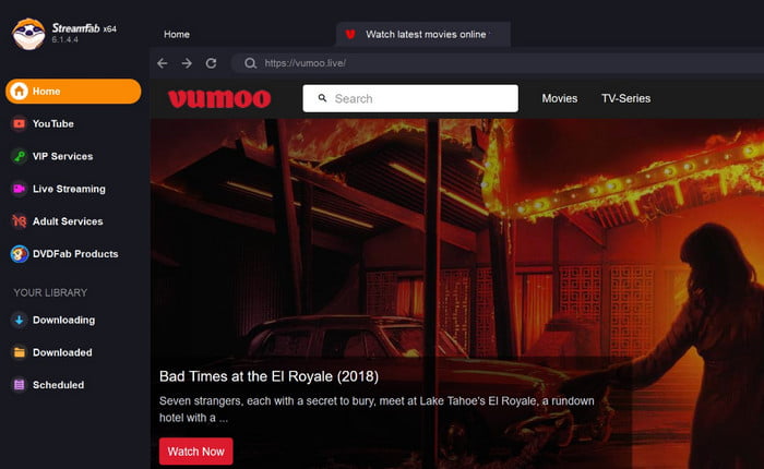 Vumoo Popcorn Time nettsted
