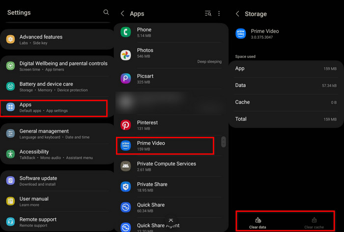 Clear Apps Cache And App Data