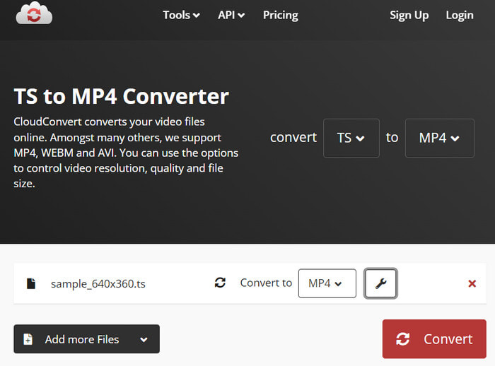 Cloudconvert Output Format Settings Konverter