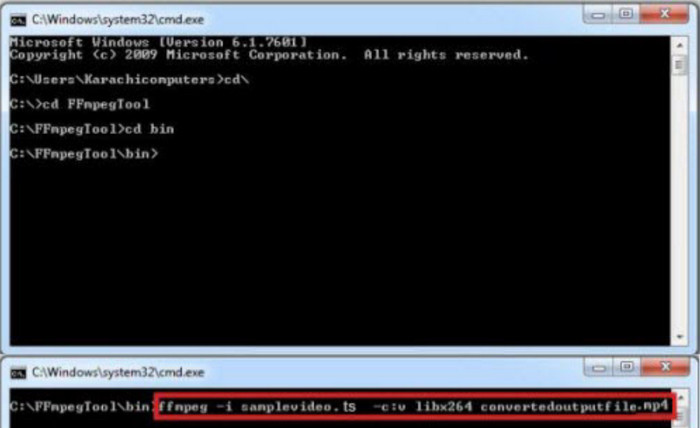 FFmpeg Legg til ledetekst