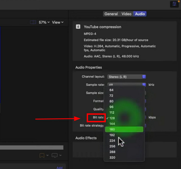 Final Cut Pro x 品質 ビットレート 解像度 エクスポート