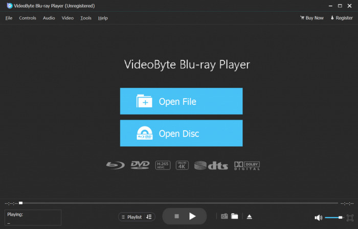 Videobyte ブルーレイプレーヤー オープンディスク