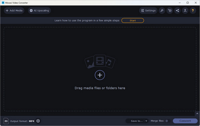 Convertitore da 4K a 1080p Movavi Video Converter