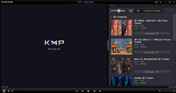 Kmplayer 8k ビデオ プレーヤー