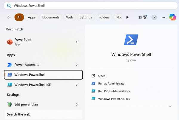 Powershell Yönetici Olarak Çalıştır
