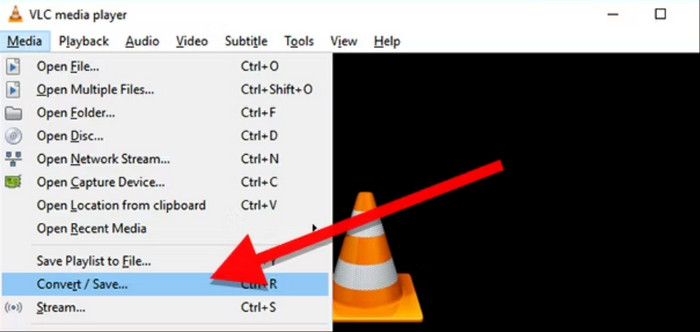 Μετατροπή μέσων Vlc Αποθήκευση Εισαγωγή δίσκου