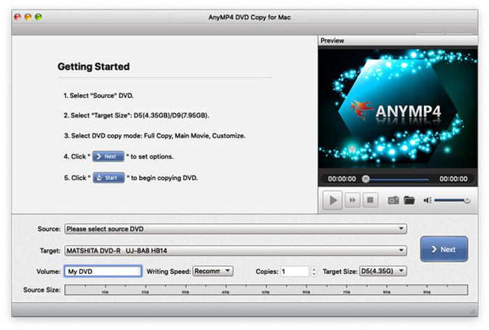 Anymp4 Dvd Copy Open Software