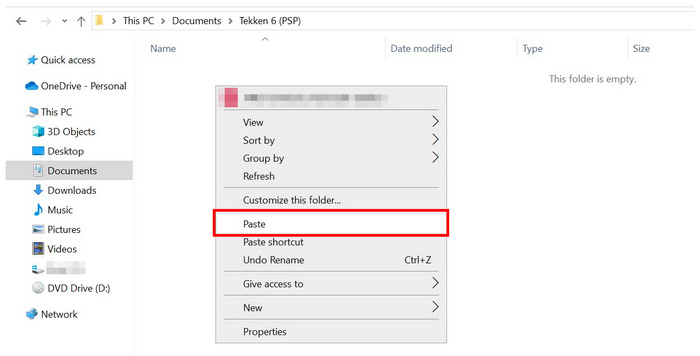 Direct Copy Right Click Paste