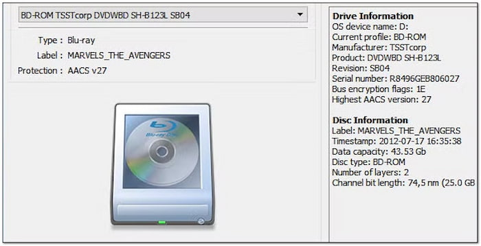 Odebrání šifrování Blu-ray