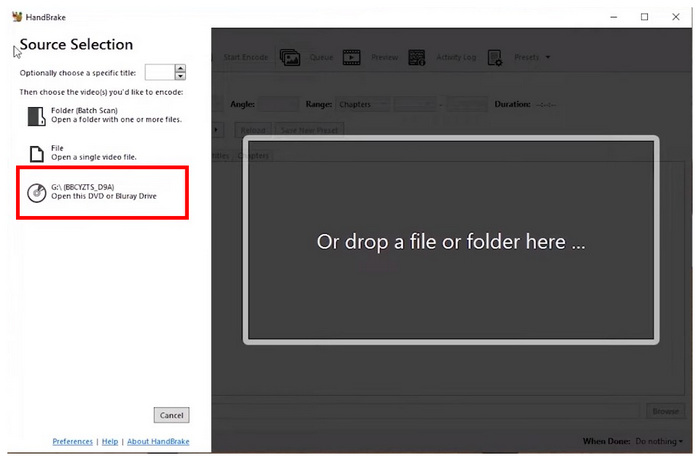 Select Dvd As Source