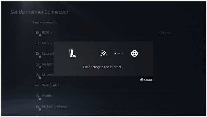 Establishing Internet Connection