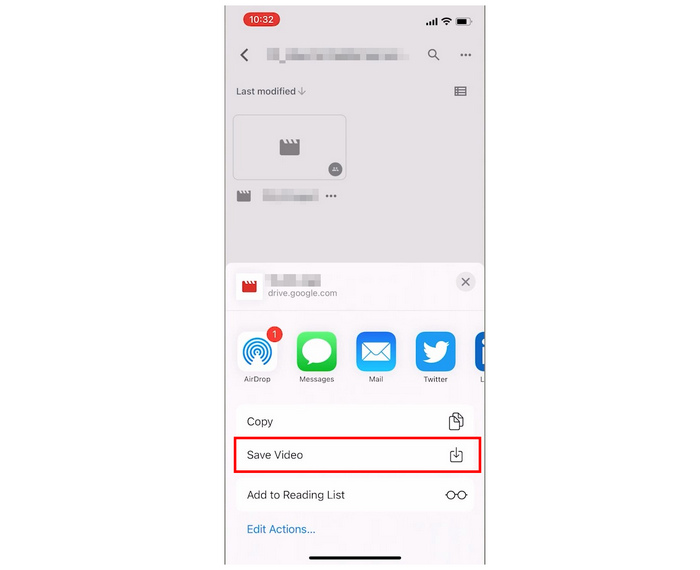 Iphone Cloud Storage Save Video