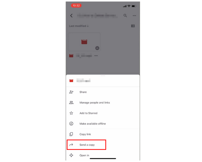 Iphone Cloud Storage Send Copy