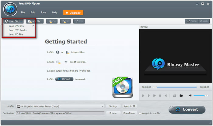 Load Dvd Disc
