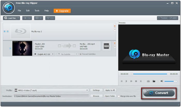 Ripněte Blu-ray do H264