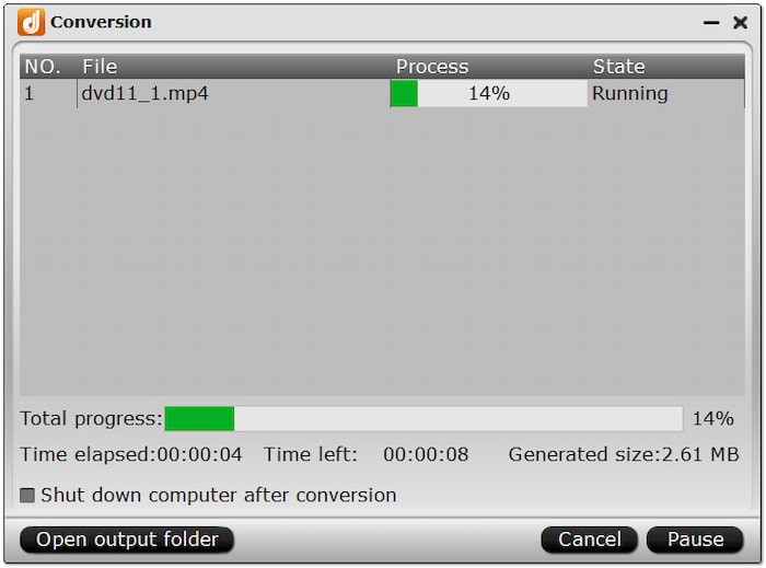 Ripping- und Konvertierungsgeschwindigkeit