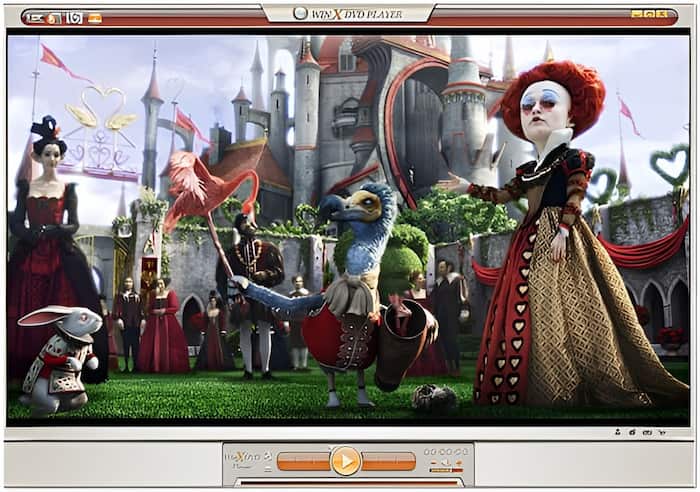 Přehrávání DVD přehrávače Winx