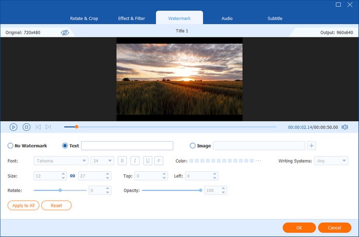 Добавить водный знак