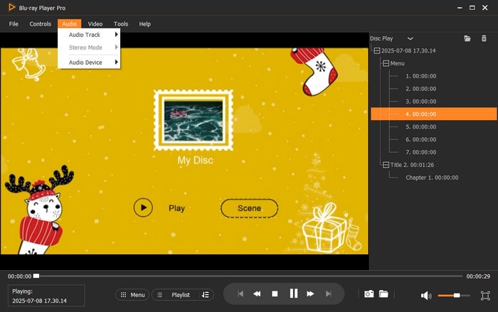 Free Blu ray Player Adjust Audio