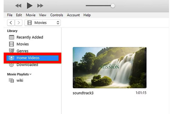 iTunes videó betöltése Mac gépen