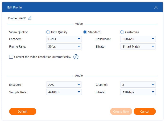 Configuración del formato de salida