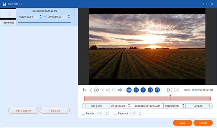 Разделить видео