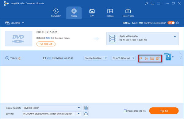 Video Converter Ultimate Rediger DVD-videoeffekter