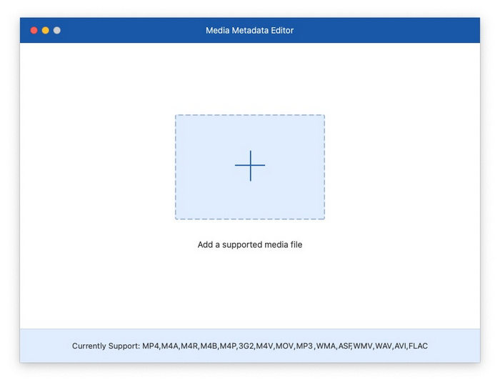 Редактор метаданных мультимедиа Добавить видеофайл